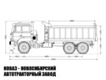 Самосвал Урал-М 4320-4972-82 грузоподъёмностью 9 тонн с кузовом 16 м³ модели 6847 (фото 2)