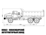 Самосвал Урал 4320-1951-60 грузоподъёмностью 9,3 тонны с кузовом 12 м³ модели 8470 (фото 2)