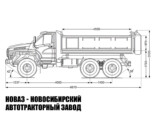 Самосвал Урал NEXT 5557-6121-72Е5 грузоподъёмностью 10 тонн с кузовом 10 м³ модели 3638 (фото 2)