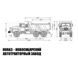 Самосвал Урал NEXT 5557 грузоподъёмностью 10 тонн с кузовом 8 м³ модели 7248 (фото 2)