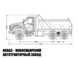 Самосвал Урал NEXT 73945-5921-01 грузоподъёмностью 14,3 тонны с кузовом 14 м³ модели 8598 (фото 2)