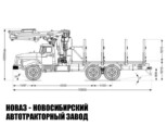 Сортиментовоз Урал 4320-1951-60 с манипулятором ПЛ-97 до 2,9 тонны модели 758 (фото 2)