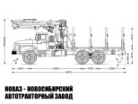Сортиментовоз Урал 4320-1951-72 с манипулятором ПЛ-97 до 2,9 тонны модели 6831 (фото 2)