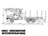 Сортиментовоз Урал 4320-1951-72 с манипулятором ВЕЛМАШ VM10L74 до 3,1 тонны модели 8128 (фото 2)