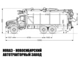 Сортиментовоз Урал NEXT 4320-6951-74 с манипулятором ВЕЛМАШ VM10L74 до 3,1 тонны модели 2563 (фото 2)