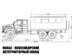 Вахтовый автобус Урал NEXT 4320-6981-72 вместимостью 20 мест модели 5832 (фото 2)
