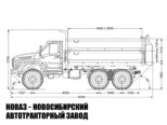 Зерновоз Урал NEXT 5557-72 грузоподъёмностью 10 тонн с кузовом 15 м³ модели 8197 (фото 2)