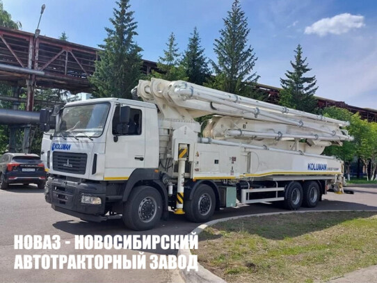 Автобетононасос Koluman JUNJIN 54-5.18 высотой подачи 43 м на базе МАЗ 651628-575-000