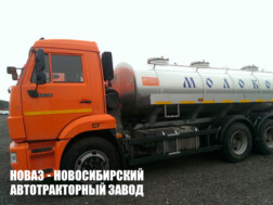 Автоцистерна для пищевых жидкостей ЯДИШ-ВМ-12 объёмом 12 м³ с 3 секциями на базе КАМАЗ 65115-3082-48 с доставкой по всей России