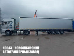 Автопоезд из седельного тягача FAW J6 ORYX и шторно-бортового полуприцепа ТОНАР Т3-16 98881 с доставкой по всей России
