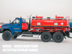 Топливозаправщик объёмом 10 м³ с 2 секциями цистерны на базе Урал NEXT 4320‑6951‑74 модели 7596