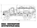 Автотопливозаправщик объёмом 10 м³ с 2 секциями на базе Урал NEXT 4320-6951-74 модели 7596 (фото 2)