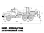 Автотопливозаправщик объёмом 11 м³ с 1 секцией на базе Урал 5557-1151-72 модели 7108 (фото 2)