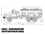 Автотопливозаправщик объёмом 11 м³ с 2 секциями на базе Урал 4320-1951-60 модели 7085 (фото 2)