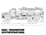 Автотопливозаправщик объёмом 11 м³ с 2 секциями на базе Урал NEXT 4320-6951-74 модели 3965 (фото 2)