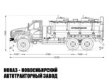 Автотопливозаправщик объёмом 11 м³ с 2 секциями на базе Урал NEXT 4320-6951-74 модели 8055 (фото 2)