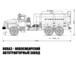 Автотопливозаправщик объёмом 12 м³ с 1 секцией на базе Урал 4320-1951-72 модели 6716 (фото 2)