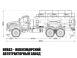 Автотопливозаправщик объёмом 12 м³ с 3 секциями на базе Урал NEXT 4320-6951-72 модели 8706 (фото 2)