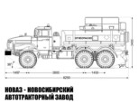 Автотопливозаправщик объёмом 7,5 м³ с 1 секцией на базе Урал 5557-1151-60 модели 7256 (фото 2)