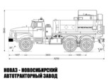 Автотопливозаправщик объёмом 9 м³ с 1 секцией на базе Урал 5557-1151-60 модели 7257 (фото 2)
