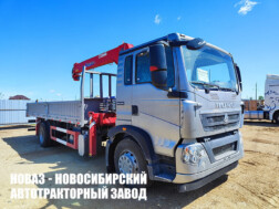 Бортовой автомобиль HOWO T5G ZZ5167JSQM561GE1 с краном‑манипулятором XCMG SQS 125-4 до 5 тонн с доставкой по всей России