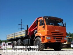 Бортовой автомобиль КАМАЗ 43118‑23027‑50 с краном‑манипулятором Palfinger PK23500 до 10 тонн