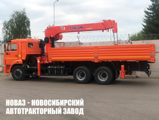 Бортовой автомобиль КАМАЗ 65115-3052-48 с манипулятором Kanglim KS1256G-II до 7 тонн