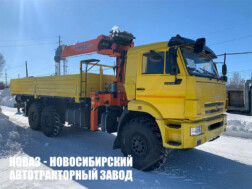 Бортовой автомобиль КАМАЗ 65115‑3094‑48 с краном‑манипулятором Hangil HGC 756 до 7,5 тонны