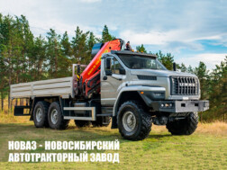 Бортовой автомобиль Урал NEXT 4320‑6952‑72 с краном‑манипулятором INMAN IM 150N до 6,1 тонны
