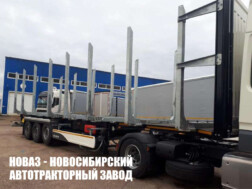 Полуприцеп сортиментовоз KOLUMAN S грузоподъёмностью платформы 34,1 тонны