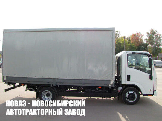Тентованный грузовик ISUZU ELF 3.5 NMR85H грузоподъёмностью 0,81 тонны с кузовом 4200х2200х2400 мм