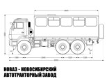 Вахтовый автобус вместимостью 22 места на базе КАМАЗ 5350-3014-42 модели 4741 (фото 2)