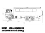 Вахтовый автобус вместимостью 26 мест на базе КАМАЗ 43118 модели 7896 (фото 2)