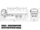 Вахтовый автобус вместимостью 26 мест на базе КАМАЗ 5350 модели 4467 (фото 2)