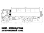 Вахтовый автобус вместимостью 28 мест на базе КАМАЗ 43118-76 модели 8309 (фото 2)