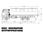 Вахтовый автобус вместимостью 32 места на базе КАМАЗ 43118-3078-46 модели 4825 (фото 2)