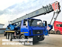 Автокран КС-55727-С-12 Зубр грузоподъёмностью 25 тонн со стрелой 28,1 метра на базе МАЗ 6312С3-527-010 с доставкой в Белгород и Белгородскую область