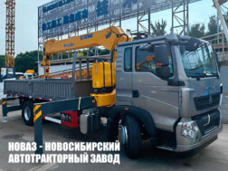 Бортовой автомобиль HOWO T5G ZZ5167JSQM561GE1 с краном‑манипулятором XCMG SQS 157-6 до 6,3 тонны с доставкой по всей России