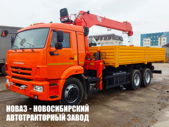 Бортовой автомобиль КАМАЗ 65115 с манипулятором Prosper PR706 до 7 тонн