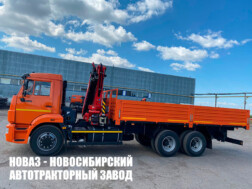 Бортовой автомобиль КАМАЗ 65115 с краном‑манипулятором Sunhunk K168‑4 грузоподъёмностью 8 тонн