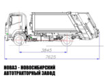 Мусоровоз МК-4541-12 объёмом 9,3 м³ с задней загрузкой на базе КАМАЗ 43089 Компас-9 (фото 5)
