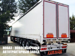 Шторный полуприцеп ОПТИМА Tirkon грузоподъёмностью 36 тонн с кузовом 16500х2550х4000 мм