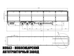 Шторный полуприцеп Tirkon грузоподъёмностью 36 тонн с кузовом 16500х2550х4000 мм (фото 2)