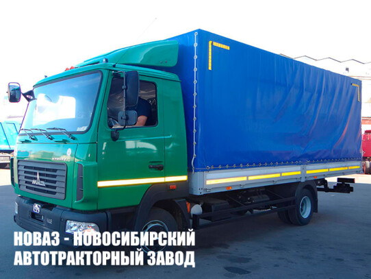 Тентованный грузовик МАЗ 437121-540-000 грузоподъёмностью 6,2 тонны с кузовом 6300х2550х2550 мм