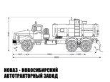 Автоцистерна для светлых нефтепродуктов объёмом 11 м³ с 1 секцией на базе Урал 4320-1951-60 модели 7295 (фото 2)