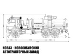 Автотопливозаправщик объёмом 12 м³ с 1 секцией на базе КАМАЗ 43118 модели 7147 (фото 2)