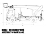 Автовышка ПСС-131.24Э рабочей высотой 24 м со стрелой над кабиной на базе КАМАЗ 53605 (фото 3)