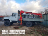 Бортовой автомобиль ГАЗ 33086 Земляк с манипулятором TAURUS 035A до 3,5 тонны с буром (фото 1)