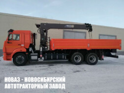 Бортовой автомобиль КАМАЗ 65117‑3010‑48 с манипулятором Horyong HRS206 до 8 тонн
