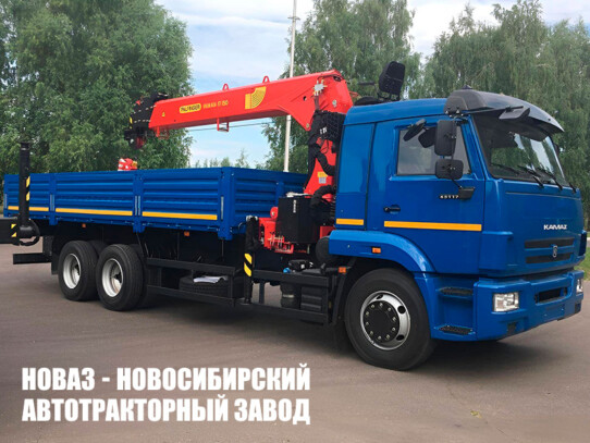 Бортовой автомобиль КАМАЗ 65117-3010-48 с манипулятором INMAN IT 150 до 7,1 тонны (фото 1)
